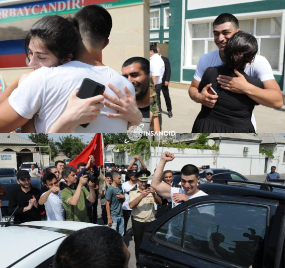 Milli Qəhrəmanın oğlu bu gün hərbi xidmətə yola düşüb