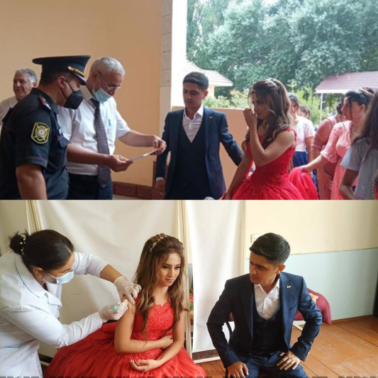 Bəy və gəlini  toy etməyə qoymadılar