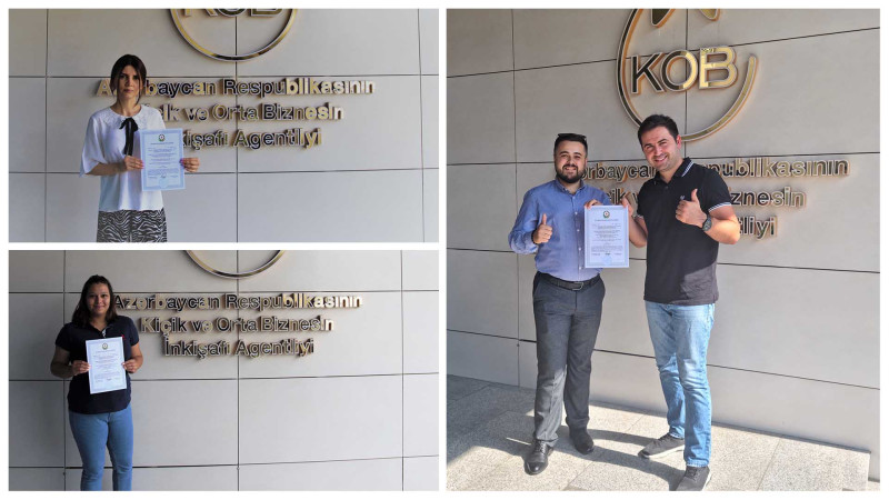 Daha 3 sahibkarlara “Startap” şəhadətnaməsi verilib