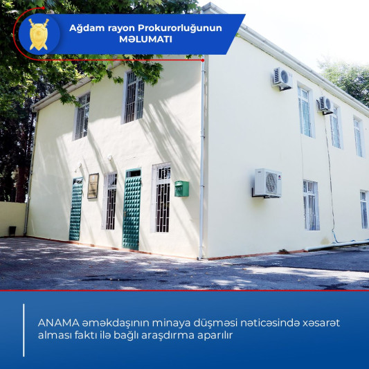 Ağdam: ANAMA əməkdaşı minaya düşüb