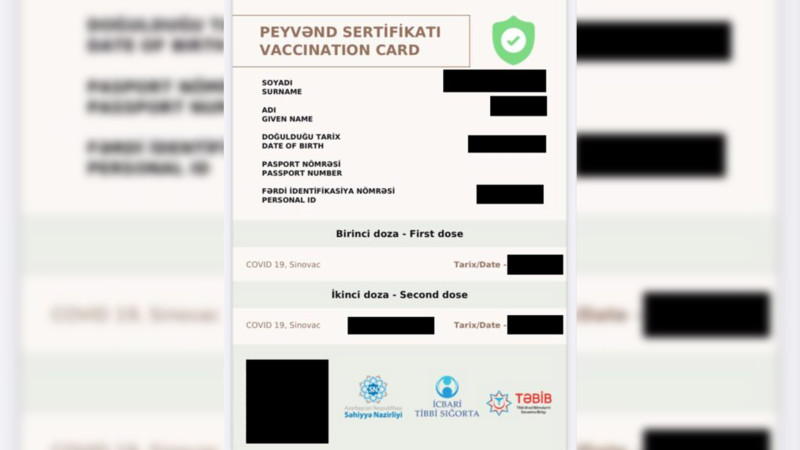 Bugündən ictimai iaşə müəssisələrində COVID-19 pasportu tələb olunacaq