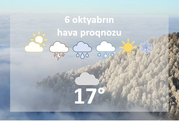 Oktyabrın 6-da dağlıq ərazilərə qar yağacaq