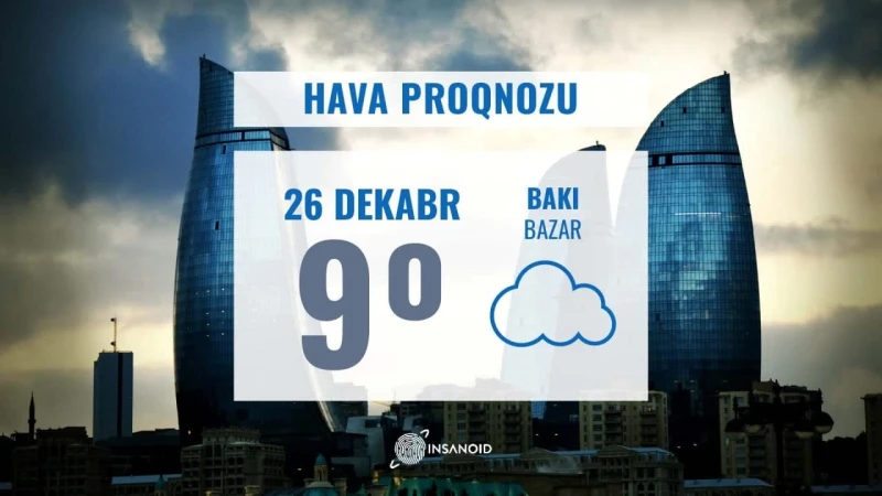 Bazar günü Bakıda 9° isti olacaq