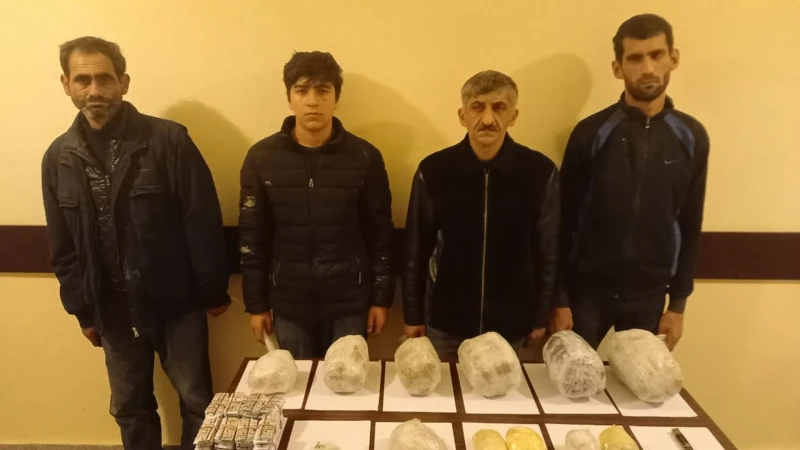 İran və Gürcüstanla sərhəddə 20 kiloqramdan artıq narkotik aşkar edilib