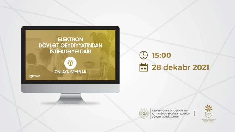 Sahibkarlar üçün elektron dövlət qeydiyyatı sistemindən istifadə üçün seminar keçiriləcək