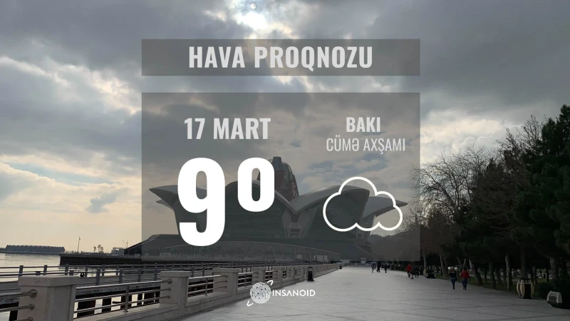 Sabahın havası: 9° isti olacaq