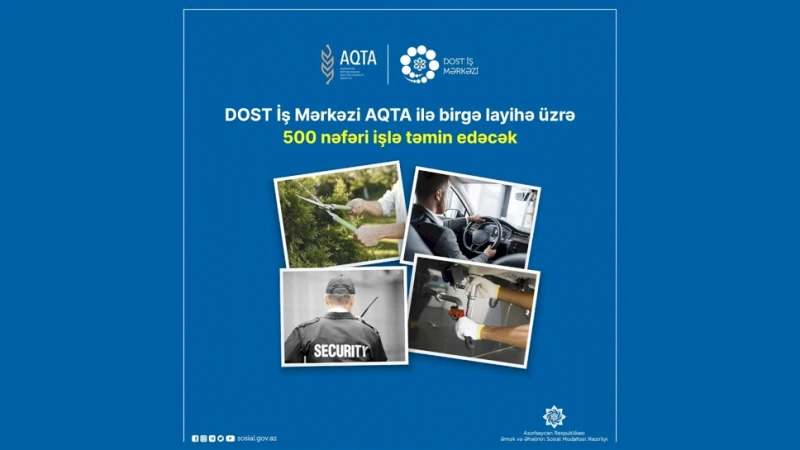 AQTA 500 nəfəri işlə təmin edəcək