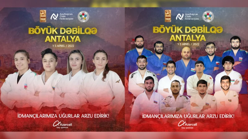 Böyük Dəbilqə: Antalyada Azərbaycanı 17 cüdoçu təmsil edəcək