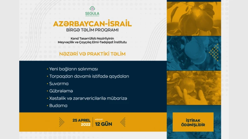 KTN: aqronom və fermerlər üçün təlimlər keçiriləcək