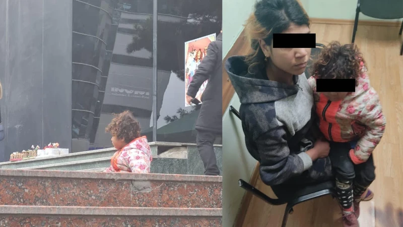 Bakıda körpə bacısını diləndirən qadın aşkarlanıb
