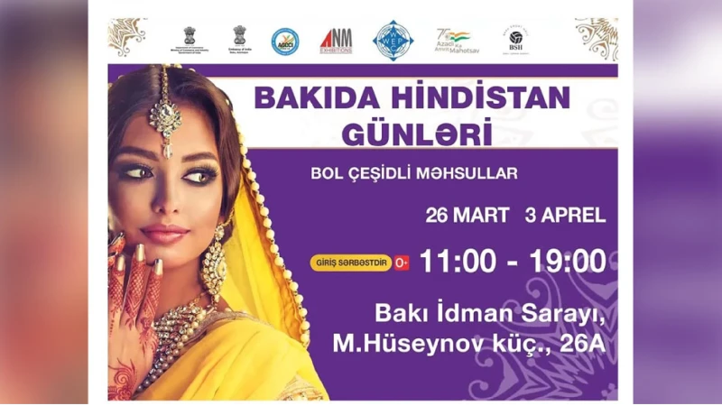 Sabah Bakıda Hindistan məhsullarının sərgisi açılacaq