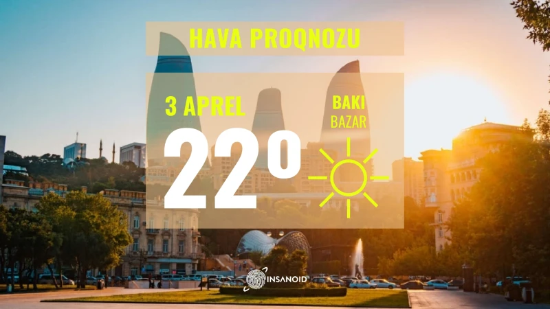 Sabah rayonlarda havanın temperaturu 31° isti olacaq
