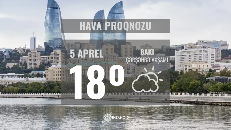 Sabah Bakıda 16° isti olacaq
