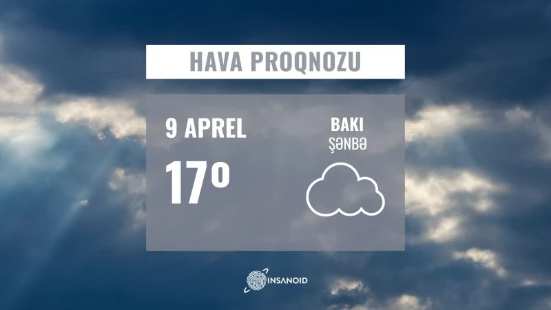 Sabahın havası: 17° isti olacaq