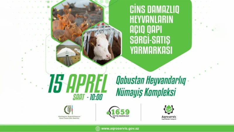 Sabah Qobustan Heyvandarlıq Nümayiş Kompleksində sərgi-satış yarmarkası keçiriləcək