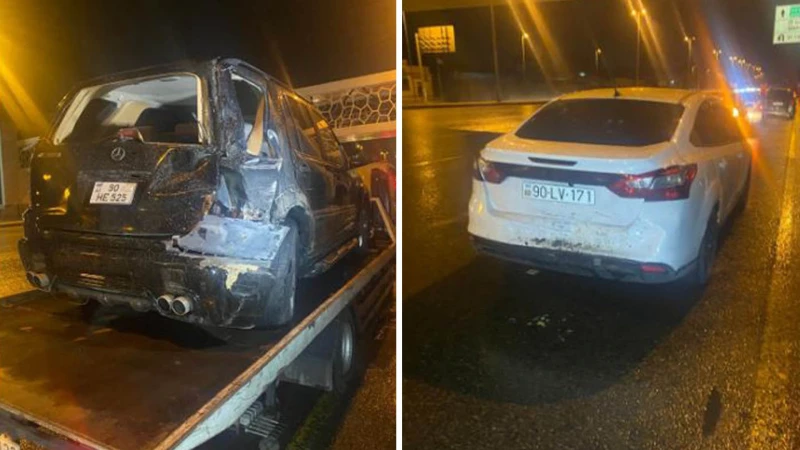Nərimanovda yük avtomobili qəza törədib
