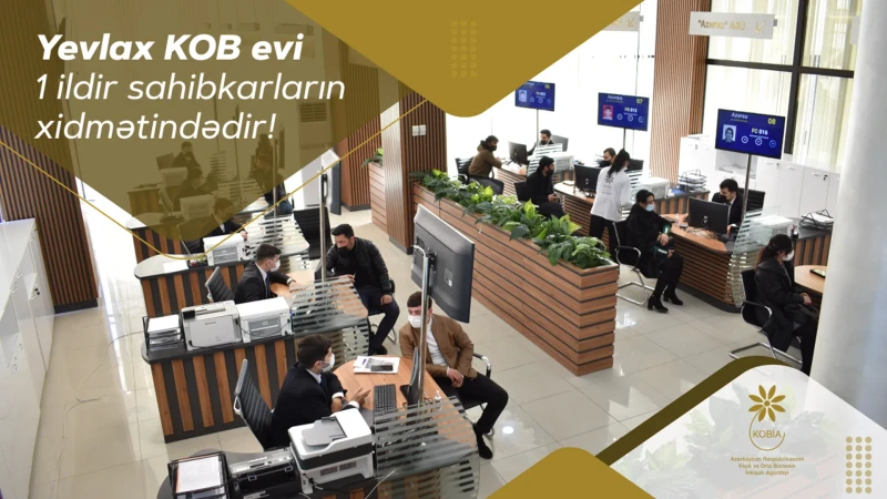 Yevlax KOB evi sahibkarlara 35 minə yaxın xidmət göstərib