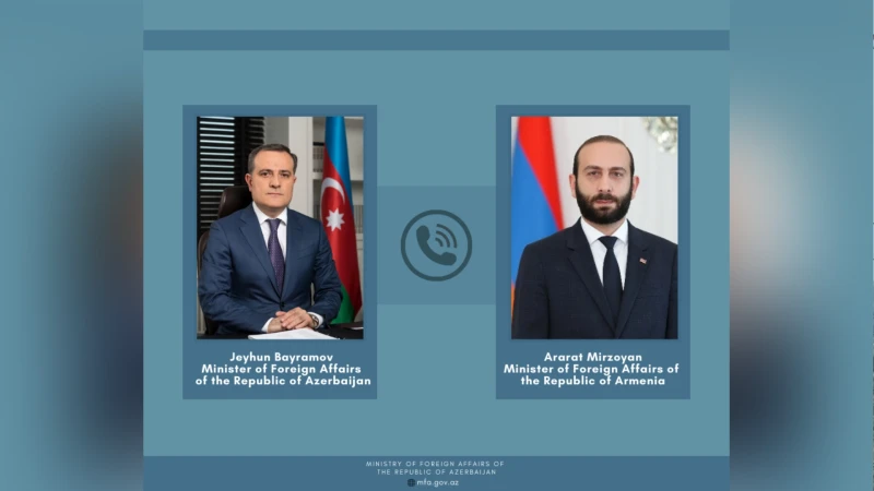 Azərbaycan və Ermənistan xarici işlər nazirləri arasında telefon danışığı olub