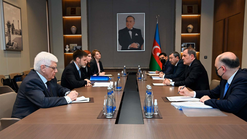 Ceyhun Bayramov Rusiya Prezidentinin xüsusi nümayəndəsi ilə görüşüb
