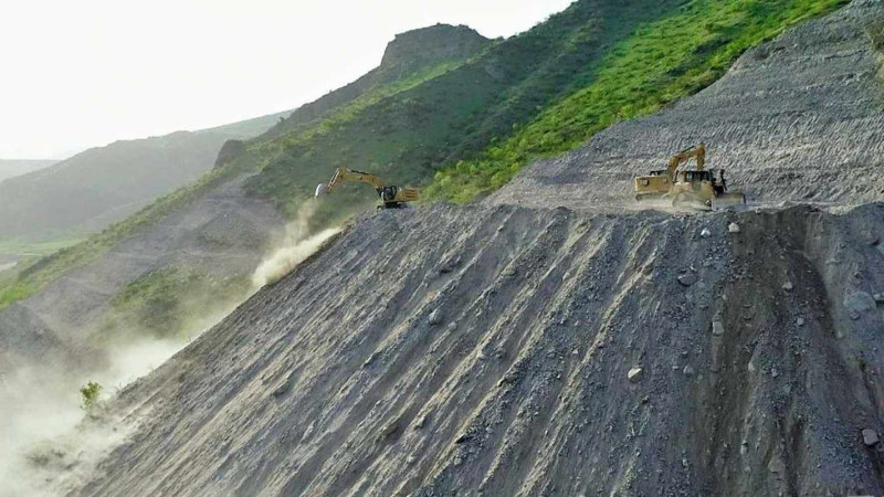 Qubadlı-Eyvazlı avtomobil yolunun tikintisi davam edir