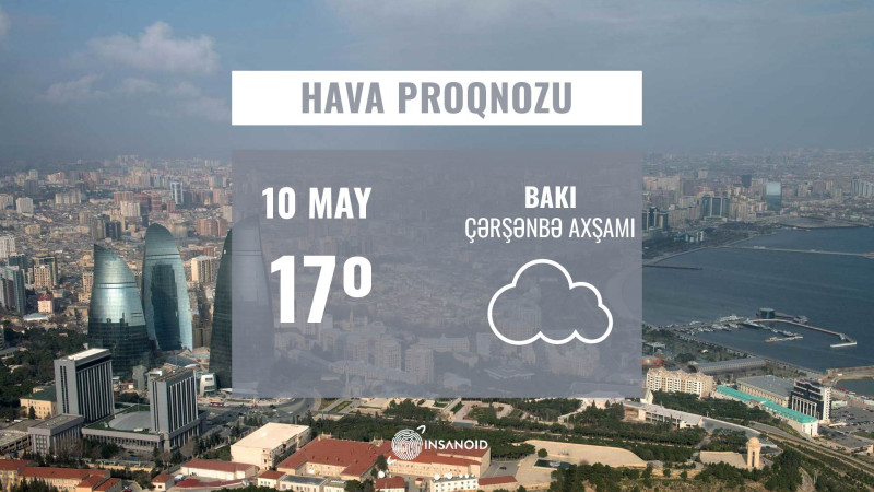 Mayın 10-da 17° isti olacaq