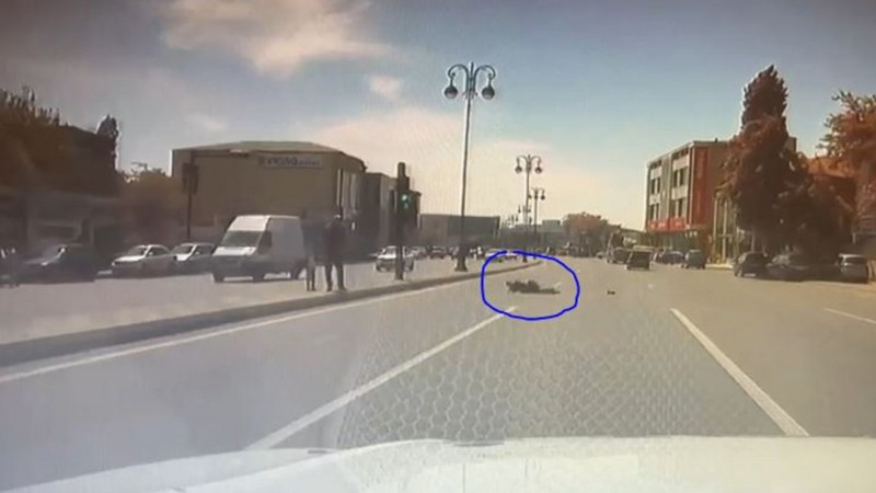 Bakıda yol polisinin qadını vurması ilə bağlı DYP açıqlama verib VİDEO