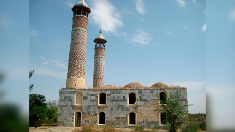 Ağdam Cümə Məscidində təmir işləri gedir