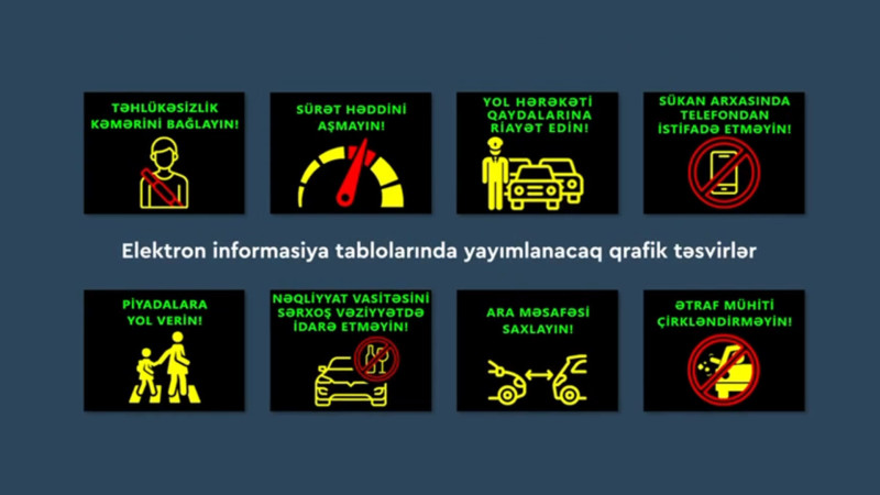 Bakı yollarında elektron tablolarda sosial çağırışlar yayımlanacaq