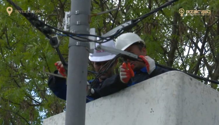 Tovuzun iki kəndinin elektrik şəbəkəsi yenidən qurulur