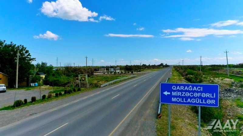 Bərdə: Qarağacı-Mirzəcəfərli-Mollagüllər yolu təmir edilir