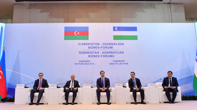 Özbəkistan-Azərbaycan biznes forumu keçirilib