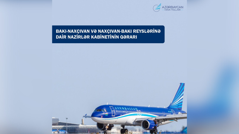 Bakı-Naxçıvan-Bakı aviareysi üzrə biletin qiyməti 60 manat olub
