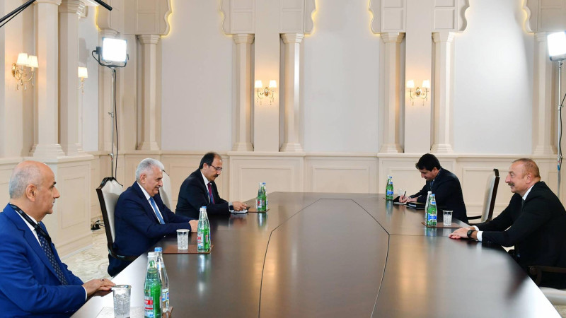 İlham Əliyev Binəli Yıldırımla görüşüb