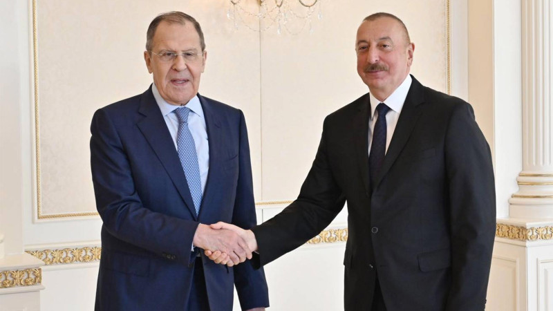 Prezident İlham Əliyev Rusiya XİN başçısı Sergey Lavrovu qəbul edib