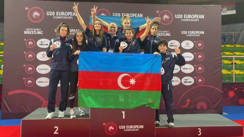 U-20 Avropa çempionatı: daha bir qadın güləşçimiz qızıl medal qazanıb