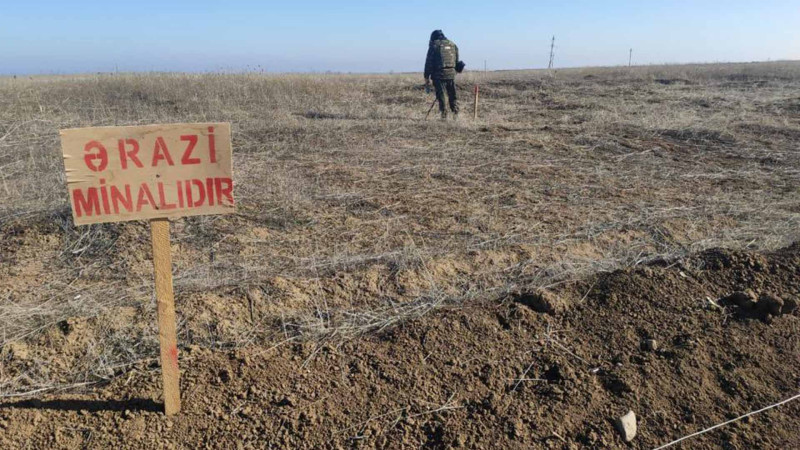 Azərbaycanın minalarla çirkləndirilmiş ərazisinin sahəsi açıqlanıb