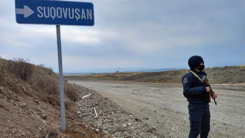 Suqovuşana icazəsiz keçmək istəyən şəxs saxlanılıb