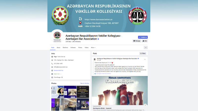 Vəkillər Kollegiyasının sədri Anar Bağırov sanksiyalara qarşı yaradılan petisiyanı dəstəkləyib