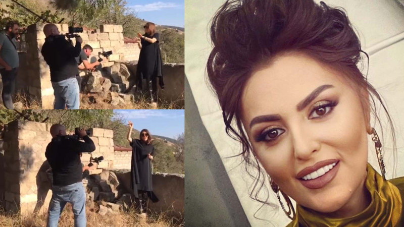 Əməkdar artist Laçında klip çəkdirib