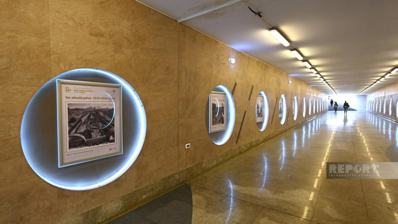 Bakı metrosunun 55 illiyinə həsr olunmuş sərgi açılıb