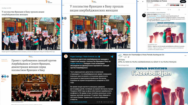 Европа уже заметила протест азербайджанцев против Сената Франции