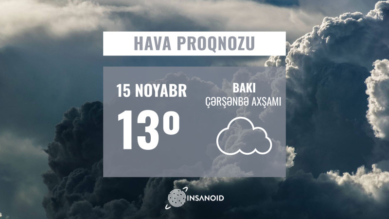 Çərşənbə axşamı hava çiskinli olacaq