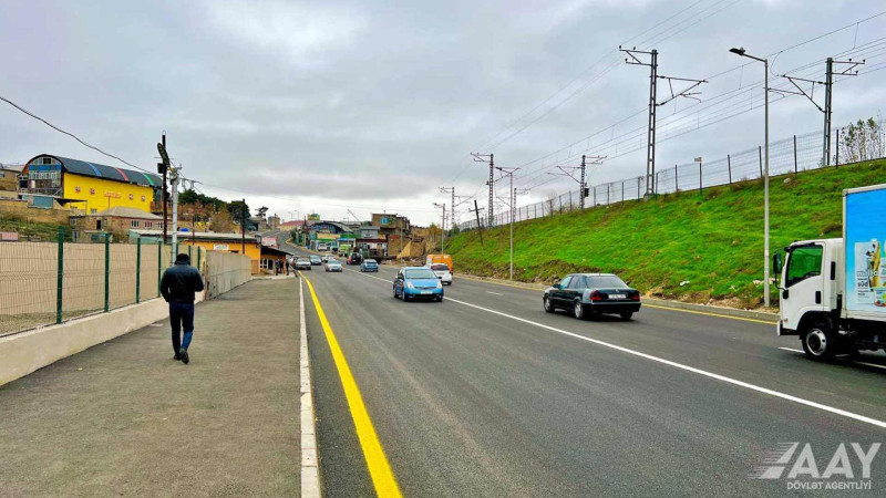 “Baksol yolu”nun bir hissəsində təmir işləri yekunlaşıb