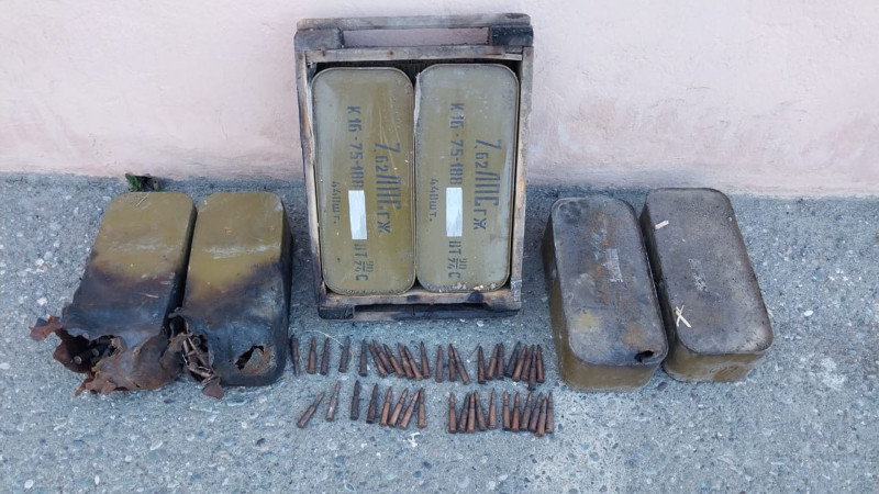 Tərtərdə sursat aşkarlanıb