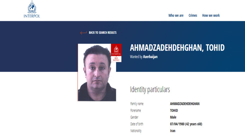 Azərbaycan narkotaciri beynəlxalq səviyyədə axtarışa verib