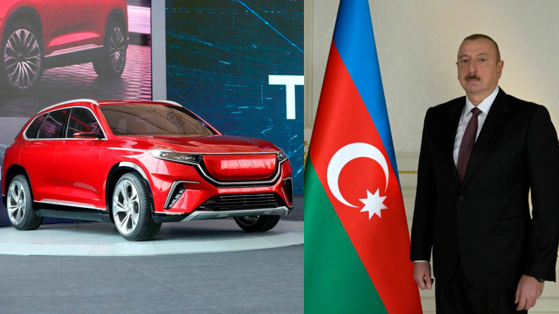 İlham Əliyev Türkiyənin elektromobilini sifariş edən ilk lider oldu