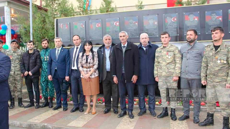 Sabirabadda şəhidlər abidəsinin açılışı baş tutub