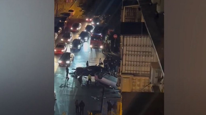 Bakıda bir neçə avtomobilin iştirakı ilə qəza baş verib