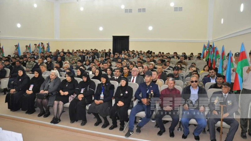Saatlıda müharibə iştirakçıları medallarla təltif olunub
