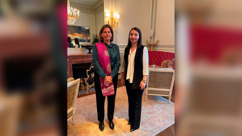 Leyla Abdullayeva Fransanın Azərbaycandakı yeni səfiri ilə görüşüb